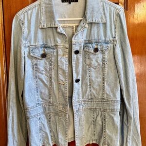 Theory Sky Blue Denim Jacket